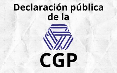 Declaración pública de la C.G.P.