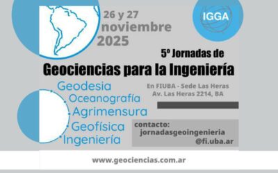 5° Jornadas de Geociencias para la Ingeniería: “Geociencias al servicio de la Ingeniería: exploración, innovación y territorio” – NOV